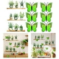 thumbnail image 1 of Kitchen Green Plant Wall Stickers 6PCS Luminous Double-Layer 3D Butterfly, 1 of 10