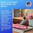 thumbnail image 3 of Especieros De Vidrio Premium – Dispensador Versátil De Condimentos Y Especias De 16 Oz Con Tapas Tamizadoras Para Palomitas De Maíz, Queso, Canela Y Sal, Fabricado En Estados Unidos Por Jarming Collec, 3 of 5