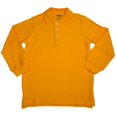 thumbnail image 1 of French Toast School Uniform Unisex Long Sleeve Pique Polo Shirt (Toddlers), 33344 GOLD / 3T, 1 of 7