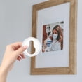 thumbnail image 2 of OULII 50Pcs Plastic Keyhole Mounting Brackets for Picture Frame Hanging Suitable for Home Decor, 2 of 8