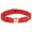 Red, variant on Leather Dog Collar with Engraved Metal Buckle and Custom Soft Padded Reflective Design for Outdoor Use Suitable for Small to Large Breed Dogs and Puppies 4 Color Options Various Neck Fits Durable