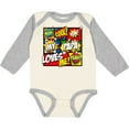 thumbnail image 3 of Inktastic My Papa Loves Me Superhero Boys or Girls Long Sleeve Baby Bodysuit, 3 of 5