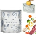 thumbnail image 1 of WRXMIJNHGSA Fresh Preservation Case Under $5 10PCs Aluminum Foil Freezer Bags Reusable Storage And Preservation Slider Bags With Label Seafood Pattern Design Sealed Bag For Vegetable Meat, 1 of 9
