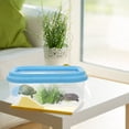 thumbnail image 4 of WRISTBIQUE Small Turtle Tank Kit Turtle Raising Tank Blue Plastic for Home Use 9.4X6.1X3.9in 1Set, 4 of 8