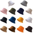 thumbnail image 3 of Guardurnaity Sombrero de cubo para mujer, ala ancha, Color sólido, para playa, viaje, sol, lavable, para exteriores, decorativo, para niña, pescador, Sombreros NO6 Guardurnaity AP001828-13, 3 of 5