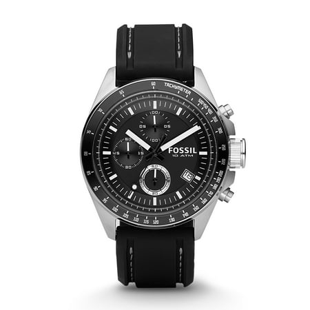Fossil Men's Decker Chronograph Silicone Dive Watch
