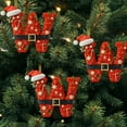 thumbnail image 5 of 26 Letter Christmas Tree Hanging Pendant, 2049 New Christmas Letters Ornaments A to Z Ornament Letters Decorative Hanging Xmas Alphabet Letters for Christmas Tree DIY Craft Xmas Ornaments, 5 of 5