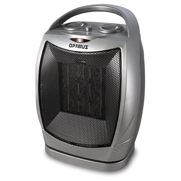 H-7247 1500-Watt Portable Oscillating Ceramic Heater, Silver (93578897M)