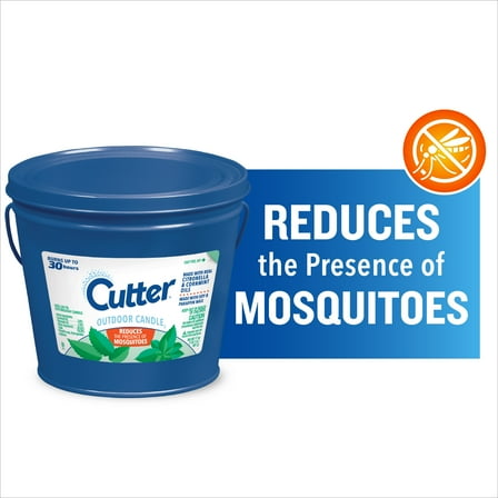 Cutter Outdoor Soy Wax Candle, Reduces The Presence of Mosquitos, Citronella & Mint Scent, 17 Ounces