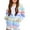 Light Blue, variant on Girls Full Zip Up Hoodies Fashion Rainbow Colorful Long Sleeve Hooded Sweatshirts Loose Casual Pockets Jacket Coat for Tween