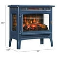 thumbnail image 3 of Duraflame 3D 24"W x 23.4"H x 12.9"D 34.1lb Infrared Electric Fireplace Stove - Navy, DFI-5010-07, 3 of 8