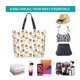 thumbnail image 5 of Bolsa de mano Qwalnely Beach Canvas, viaje, reutilizable, para supermercado, 5 of 6