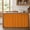 Yellow, Orange, variant on Navy Blue Small Sink Skirt, Bathroom Vanity Cabinet Adhesive Curtain, Modern Rustic Deep Blue Solid Cover Utility Under Sink Cover Decorative Kitchen Cabinet Curtains 10"x11"