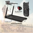 thumbnail image 2 of Gymax 3HP Walking Running Jogging Exercise Machine APP Control Folding Treadmill, 2 of 10