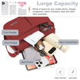 thumbnail image 4 of KXF Women Nylon Crossbody Satchel Purse, Lightweight Waterproof Multi Pocket Handbag for Daily Commute, 4 of 7