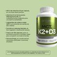 thumbnail image 2 of Entera | Vitamina K2, Vitamina D3, 180 cápsulas, Suplemento Alimenticio, Vitamina D3 K2, D3 + K2, 2 of 7