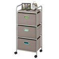 thumbnail image 2 of Honey Can Do 3 Drawer Rolling Cart, Gray, 2 of 2