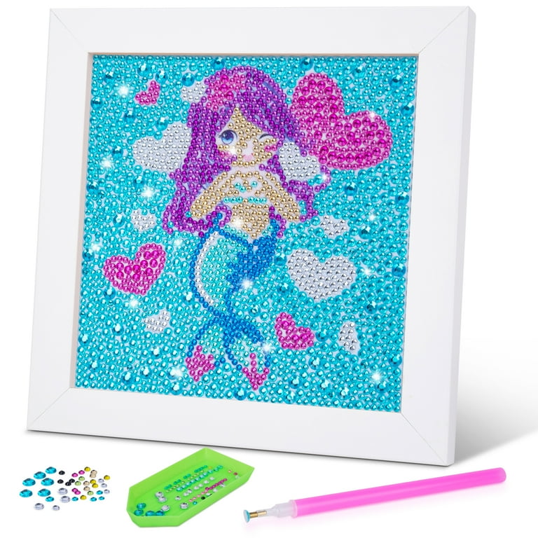 Gifts for 7 8 9 10 11 Year Old Girls: Art and Craft Kits for Kids 8-12  Birthday Gifts Toys for Girls Age 6-12 Mermaid Diamond Painting Kits for  Children Dotz Paint