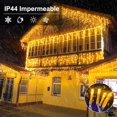 thumbnail image 3 of Luces de Cascada, Cuerda de luces Navideña 8 Modos, Luces Impermeable led para Exterior y Interior, Fairy Lights Decorativas para Fiestas, Navidad (6M 300LED/Blanco Calido), 3 of 5