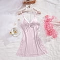 thumbnail image 4 of TinyBloomm Nightshirts for Women plus Size Women's Lace Sleeveless Nightgown Soft Sleepwear Comfortable Elegant Nightwear For Ladies Relaxing Pajamas, Size XXXL, 4 of 5