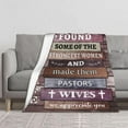 thumbnail image 6 of Pastors Wife Appreciation Gifts, Pastor''s Wife Blanket, Pastor Gifts for Women, Gifts for Religious Christian Inspirational Throw Blanket 60"x50", 6 of 6