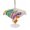 Beige, variant on Outdoor Tablecloth with Umbrella Hole for Patio/Picnic/Party/Camping, Colorful Hands Print Waterproof Table Cloth Rectangle Table Cover Washable, Cartoon Cute Funny Love Heart White (60"x 120")