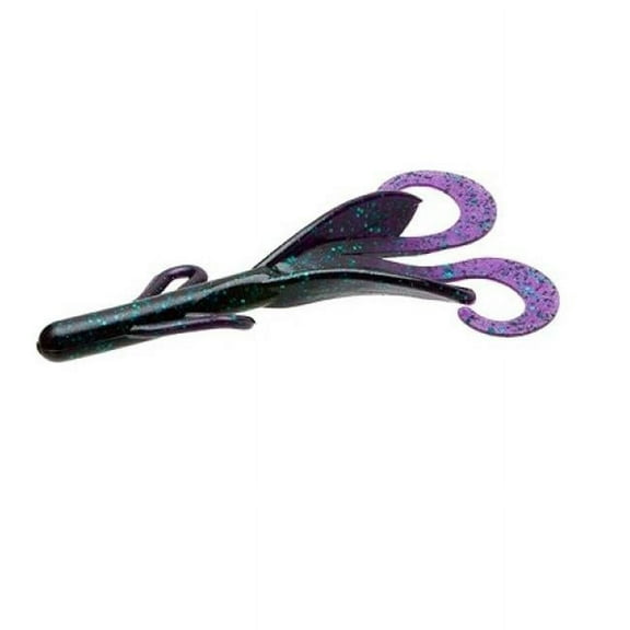 Zoom 022-25 6 in. Brush Hog 8BG-Green & Pumpkin Fishing Lure