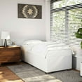 thumbnail image 1 of vidaXL Cadre de Lit Sans Matelas Blanc Simple TG Similicuir, 1 of 5