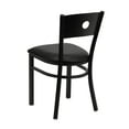 thumbnail image 5 of Flash Furniture 2 Pk. HERCULES Series Black Circle Back Metal Restaurant Chair - Black Vinyl Seat, 5 of 8