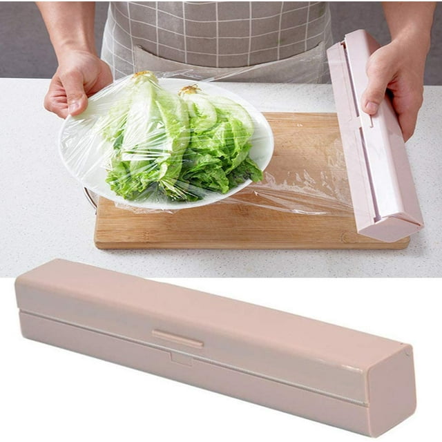 Cortador, funda de plástico, envoltorio y cortador, cortador (para film transparente), cocina comestible, comedor Adepaton WL-00467-2
