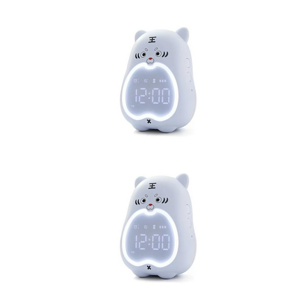 Reloj Despertador Bewildely Dispositivo de Escritorio Pantalla LCD Azul 4.2v 2Conjunto