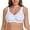 White, variant on Women's Cotton Bra Seamless Unlined Plus Size Comfort Full Coverage Bra 50D