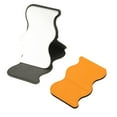 thumbnail image 1 of Espejo de Bolsillo Pequeño Uxcell con Olas para Bolso, Espejo Compacto de Maquillaje de Acero Inoxidable (Naranja), 1 of 7