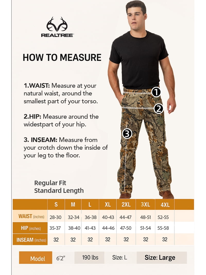 Realtree Men's All-Season Hunting Cargo Pants – Advantage Classic