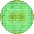 thumbnail image 1 of Ahgly Company Machine Washable Indoor Round Transitional Emerald Green Area Rugs, 5' Round, 1 of 7