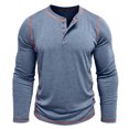 thumbnail image 1 of Men's Long Sleeve T Shirt Winter Thermal Base Layer Button Up Casual Comfortable Top for Fall and Cold Weather, 1 of 5