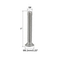 thumbnail image 2 of Uxcell 6#-32x1" Flat Head Machine Screws Phillips 304 Stainless Steel Polishing 100 Pack, 2 of 6