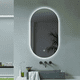 thumbnail image 1 of Espejo Inteligente Óvalo con Luz LED Perimetral y Botón Táctil - Acabado Minimalista para Baño o Recámara, 1 of 6