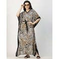 thumbnail image 5 of Moomaya Kimono Sleeves V Neck Rayon Kaftan - Women's Stylish Printed Kaftan, 5 of 9