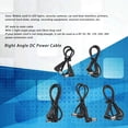 thumbnail image 3 of Cable De Alimentación CC De 90 Grados, Cable De Alimentación CC De Cobre Flexible De 11 Pulgadas Macho A Macho Estable De 5,5 Mm X 2,1 Mm Para Cámara De Seguridad CCTV, 3 of 7