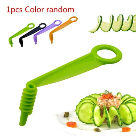 

1pc Manual Spiral Screw Slicer Potato Carrot Cucumber Fruit Vegetables Tools Spiral Cutter Slicer Knife Kitchen Accessories