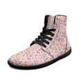 thumbnail image 5 of Womens High Top Sneakers PU Leather Running Shoes Non Slip Walking Athletic Tennis Shoes for Women Ankle Boots, 5 of 8