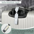 thumbnail image 4 of 4 Pcs Creative Luggage Tags with Name Card, Unique Baggage Tag, Attractive Portable Travel ID Label, Personalized Luggage Identifiers for Suitcases, Light Blue, Purple, Gray, Yellow, 4 of 7