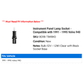 thumbnail image 2 of Instrument Panel Lamp Socket - Compatible with 1991 - 1995 Volvo 940 1992 1993 1994, 2 of 2