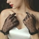 thumbnail image 4 of Guantes de mujer Accesorios de disfraces de moda perfecl accesorios de dedos completos Guantes cortos de encaje Elegante para banquete, 4 of 8