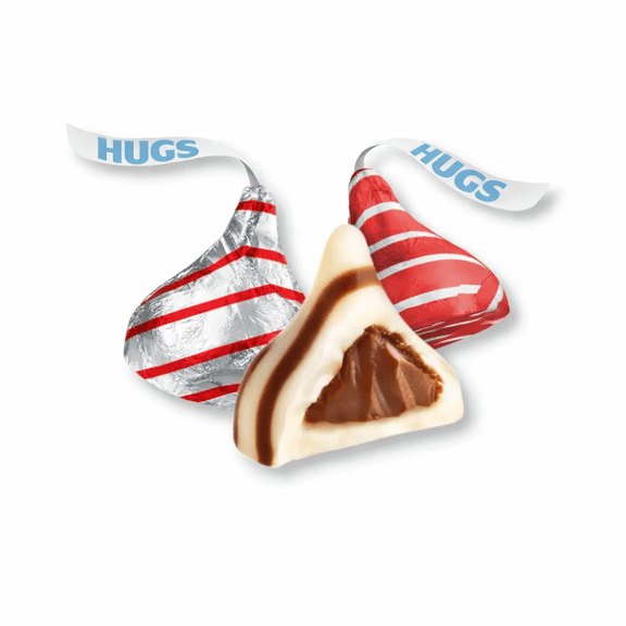 Hershey's Hugs Milk Chocolate with White Creme - Valentine's Edition - 5 lb