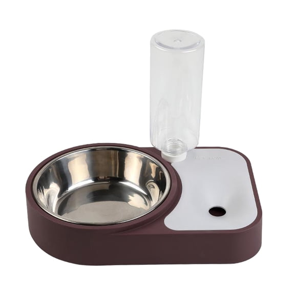 2 in 1 Double Bowls Pet Automatic Water Dispenser Detachable Coffee