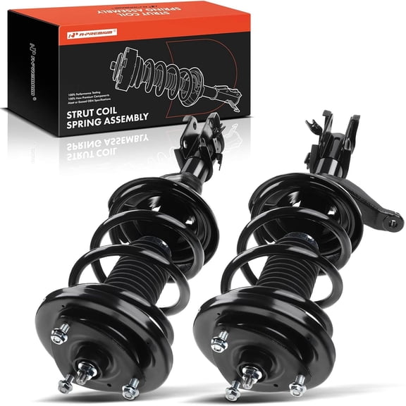 A-Premium Front Pair (2) Complete Strut & Coil Spring Assembly Compatible with Honda Element 2007 2008 2009 2000 2011, L4 2.4L, 4WD, FWD, Driver and Passenger Side