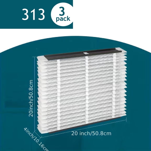 313 Replacement Appliance Air Filters 20x20x4 MERV 13 for AprilAire Whole House Air Purifiers(3 Pack)