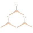 thumbnail image 1 of 3uds Perchas de Madera Unique Bargains Traje 350mm Longitud Redondo Cabeza U-Muescas 15cm 360° Gancho, 1 of 7